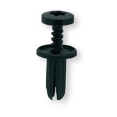 Rivet plastique noir 6,2 mm-10484
